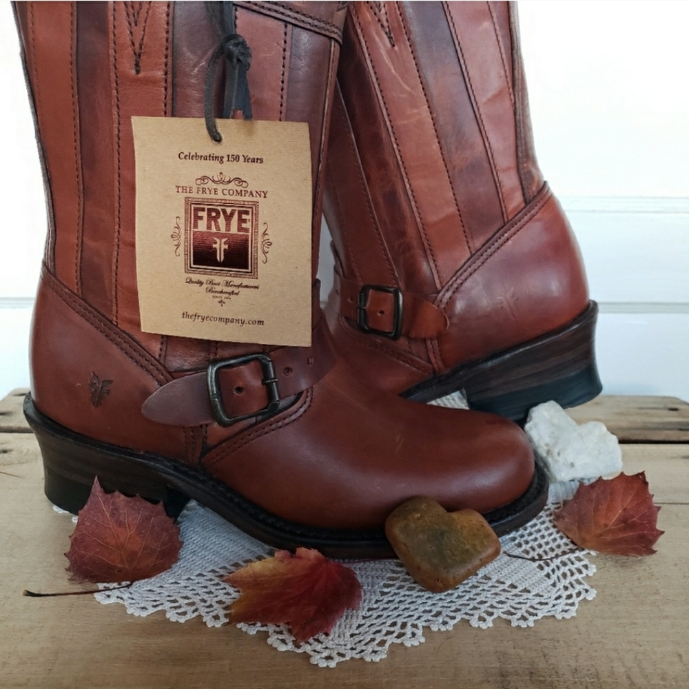 FRYE Stars & Stripes Anniversary Patriotic Black Label Americana USA Campus Boho - Picture 10 of 12